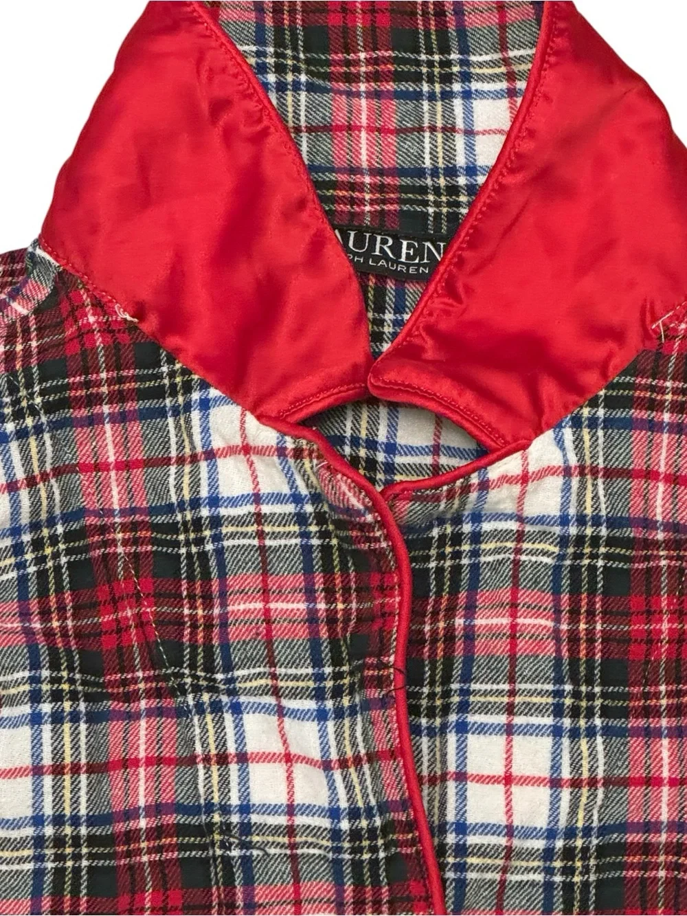 Lauren Ralph Lauren Plaid Pajamas Large